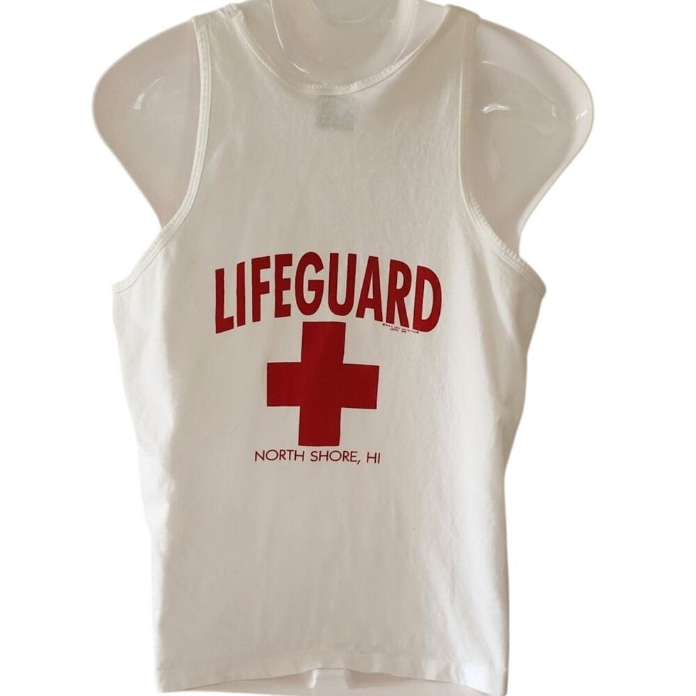 Pro Club Heavy weight Cotton TankTop Life Guard North Shore HI Men's Size Medium